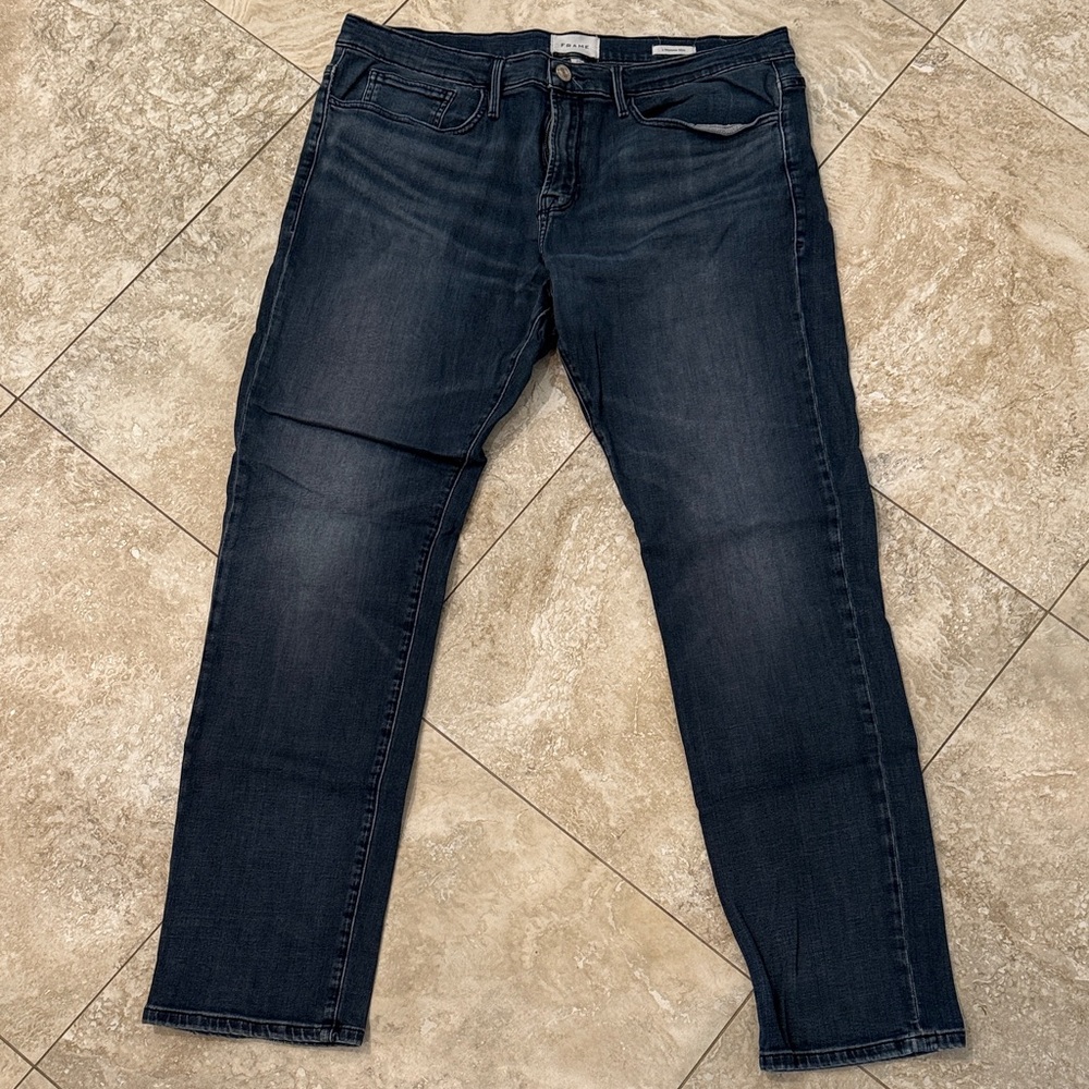 Frame L’Homme Slim Denim Men's Deep Indigo Jeans 36